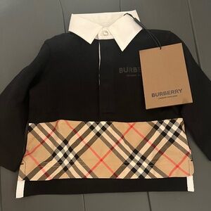 6m Burberry collared shirt